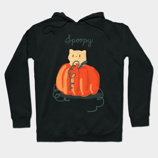 Spoopy Cat Hoodie by wally11